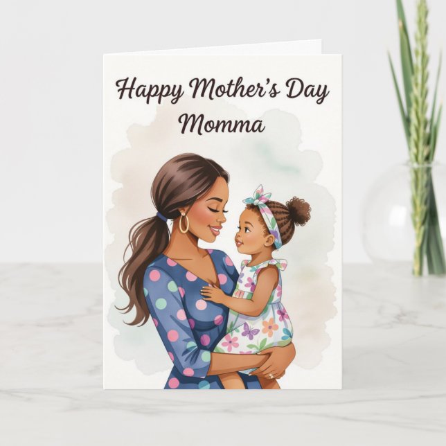 Für Mama zum Muttertag Feiertagskarte (Vorderseite)