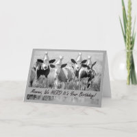 Für Mamaw Funny Birthday Cows Card