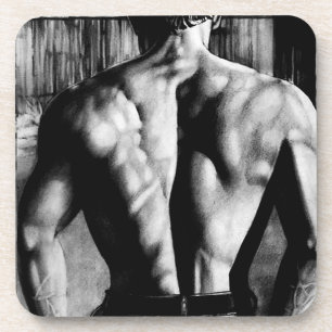 Für Männer Elegante Maskuline Art Bodybuilder Getränkeuntersetzer