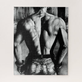 Für Männer Eleganter handgezeichnet Art Male Bodyb Puzzle