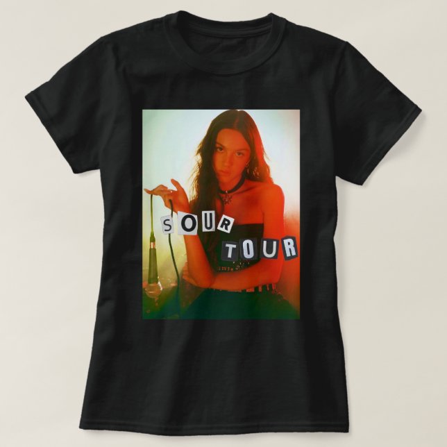 Für Männer Frauen Sour Tour Olivia Rodrigo Inspiri T-Shirt (Design vorne)