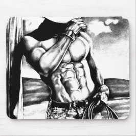 Für Männer maskuline Art musclated Cowboy Bodybuil Mousepad