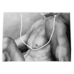 Für Männer: Nude-Male Bodybuilder Art Elegante Große Geschenktüte