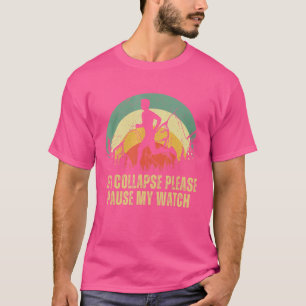 für Männer Papa Marathon Läufer Vintages Retro T-Shirt