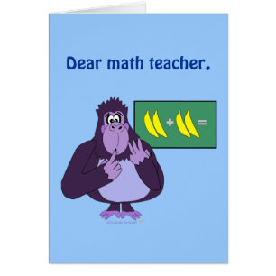 Für Mathe-Lehrer-die lustige Gorilla-Zählung