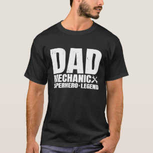 Für Mechaniker-Vater von Tochter-Familie T-Shirt