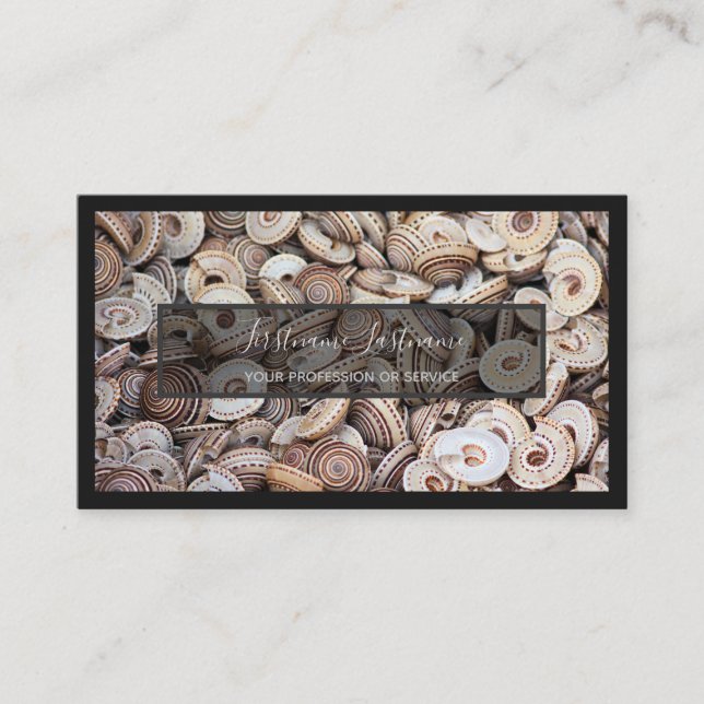 Für Meeresexperten und Meeresfans Visitenkarte (Vorderseite)