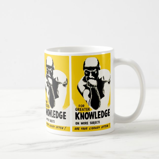 Für mehr Wissen Kaffeetasse (Rechts)