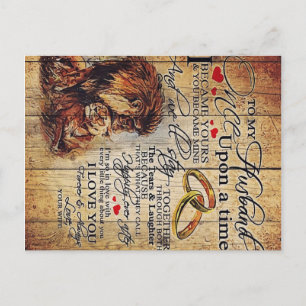 Für mein Ehemännerkleid, neues Zuhause-Geschenk Postkarte