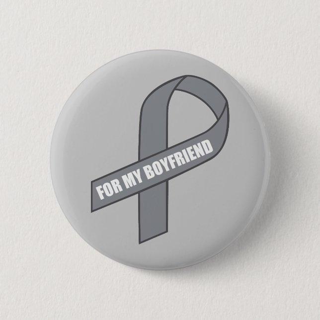 Für mein Freund-(graues/silbernes Button (Vorderseite)