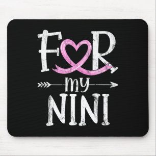 Für mein Nini rosa Ribbon Brustkrebs Bewusstsein M Mousepad