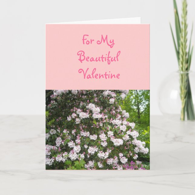 Für mein schönes Valentine Feiertagskarte (Vorderseite)