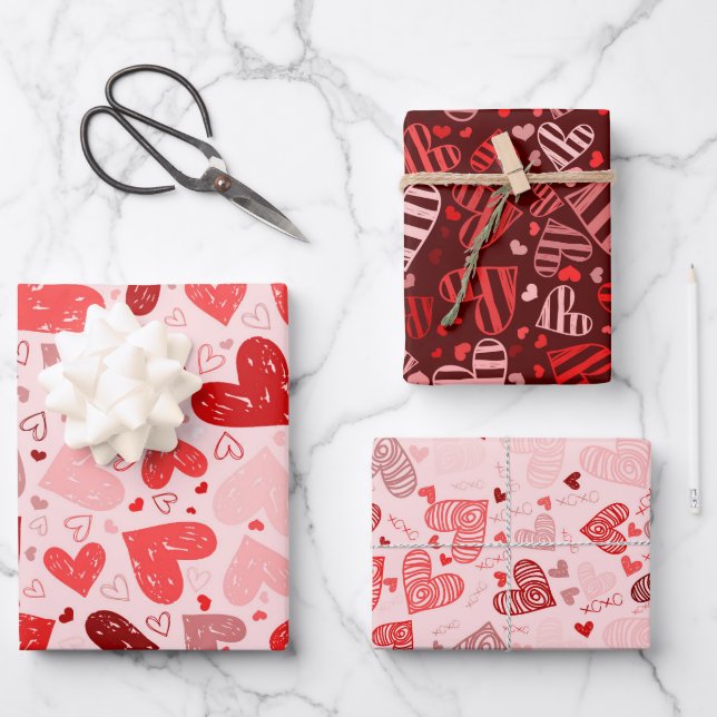 Für mein Valentine Geschenkpapier Set (Vorderseite)