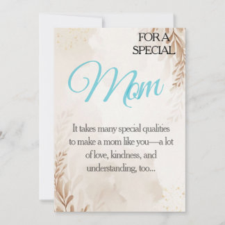 „Für meine besondere Mutter – Rücksichtsvolles Dan Einladung
