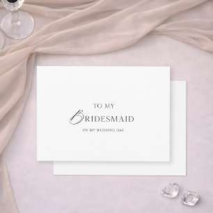 Für meine Brautjungfer Hochzeitskarte Einladung