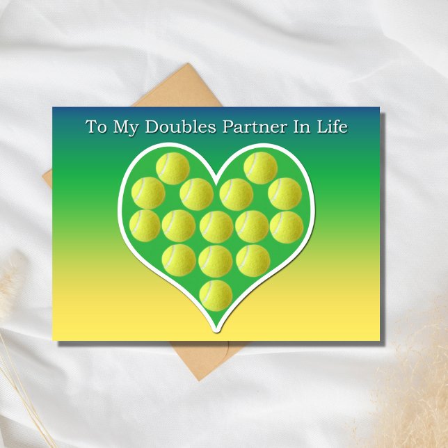 Für meine Doppelpartnerin Life Tennis Card Karte (Von Creator hochgeladen)