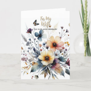 Für meine Ehefrau Jubiläumskarte Dankeskarte