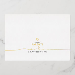 Für meine Eltern im Schwiegereltern Folieneinladung