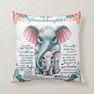 Für meine Enkelin Elephant Geburtstagsgeschenke I Kissen
