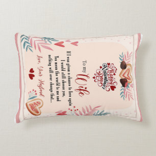 Für meine Frau, Blumiges Valentinsgeschenk vom Ehe Dekokissen
