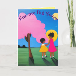 Für meine große Schwester Dankeskarte