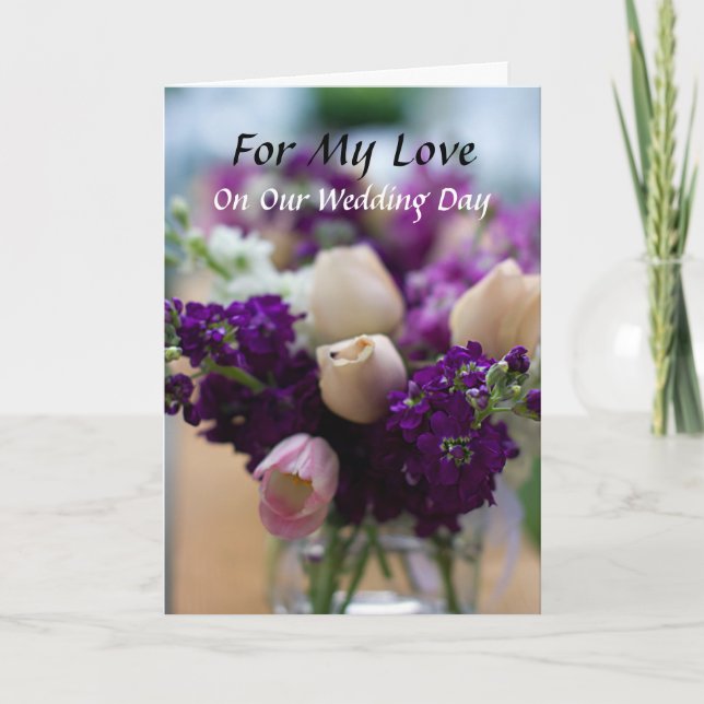 Für meine Liebe Pre-Wedding Card Karte (Vorderseite)