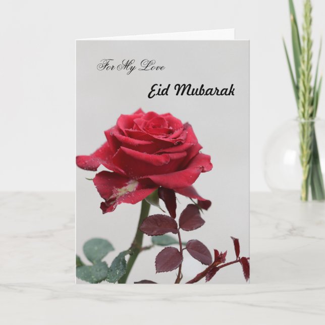 Für meine Liebe über Eid Mubarak Karte (Vorderseite)