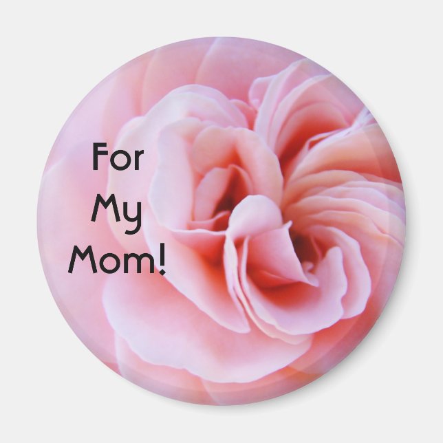 Für meine Mama! Magnet Rosa Blume Mütter (Vorne)