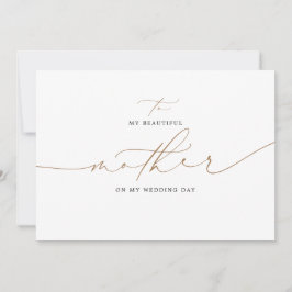 Für meine Mutter an meinem Hochzeitstag Elegant