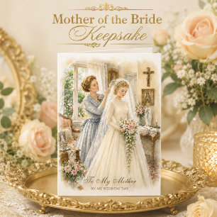 Für meine Mutter an meinem Hochzeitstag Katholisch Karte