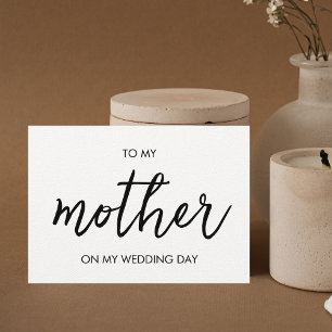 Für meine Mutter einfache moderne minimale Hochzei Einladung