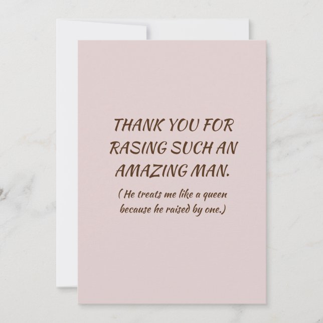 Für meine Mutter im Gesetz Feiertagskarte (Vorderseite)