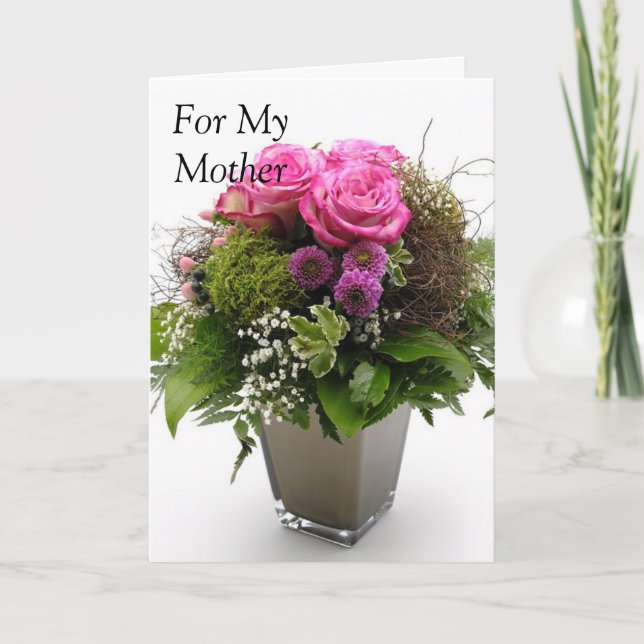 Für meine Mutter. Karte (Vorderseite)