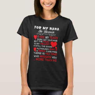 Für meine Nana im Himmel Liebe meine Mama so viel T-Shirt