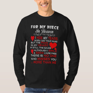Für meine Nichte im Himmel Vermisste Nichte Erinn T-Shirt