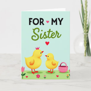 Für meine Schwester Fowl Love Card Karte