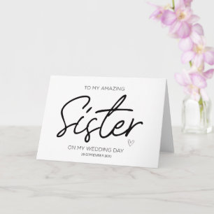 Für meine Schwester Hochzeit danke von Brautgarten Karte
