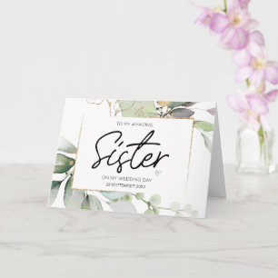 Für meine Schwester Hochzeit danke von Brautgarten Karte