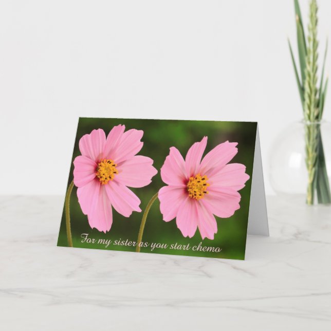 Für meine Schwester Krebs Chemo Karte (Vorderseite)