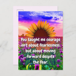 Für meine Schwester, mein Freund | Stärke und Mut Postkarte