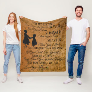Für meine Schwester persönlich Fleecedecke