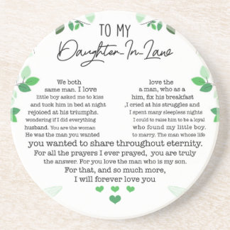 Für meine Schwiegertochter Getränkeuntersetzer