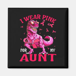 Für meine Tante Brustkrebs Bewusstsein Dinosaurier Magnet
