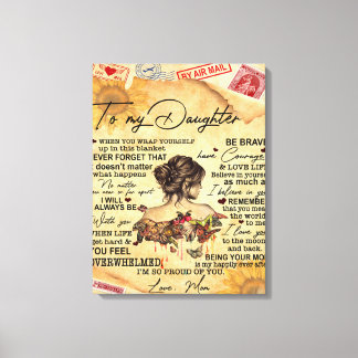 Für meine Tochter Butterflies Geburtstagsgeschenki Leinwanddruck