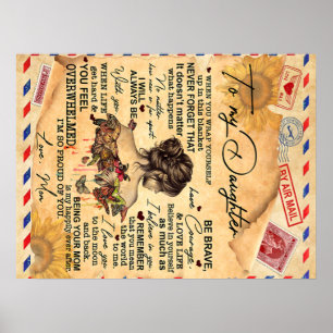 Für meine Tochter Butterflies Geburtstagsgeschenki Poster