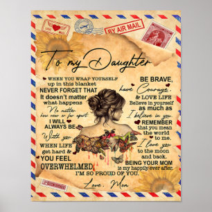 Für meine Tochter Butterflies Geburtstagsgeschenki Poster