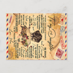 Für meine Tochter Butterflies Geburtstagsgeschenki Postkarte