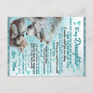 Für meine Tochter Löwenfamilie-Geschenk, Tochter G Postkarte