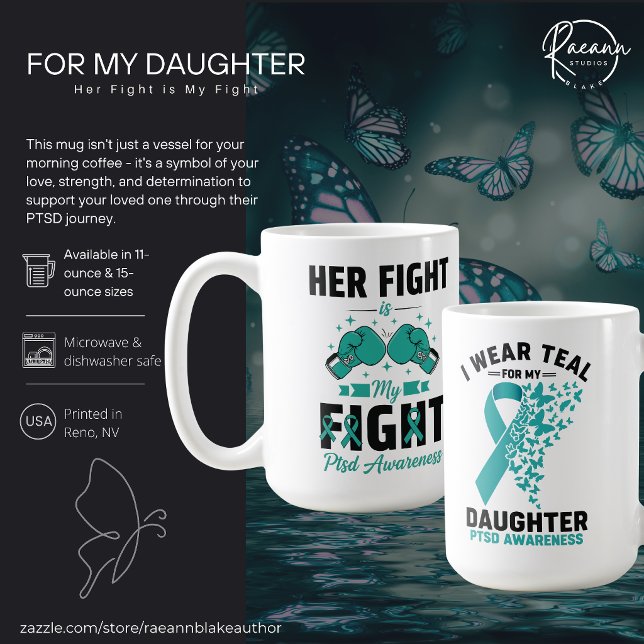 Für meine Tochter PTSD-Aufklärungs-Keramikbecher Kaffeetasse (Von Creator hochgeladen)