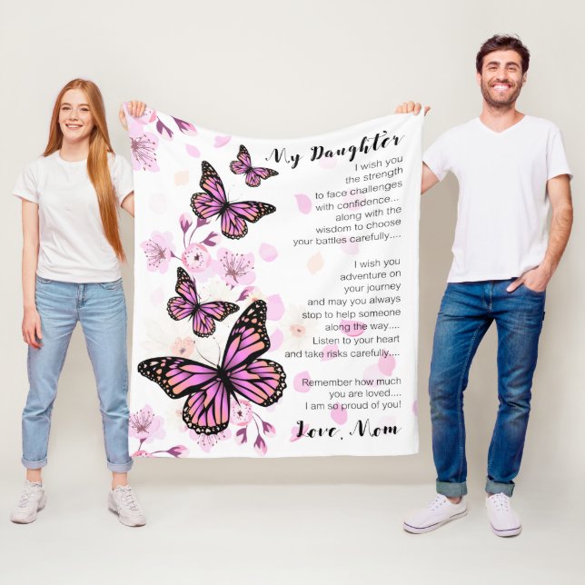 Für meine Tochter wünsche ich mir die Kraft Fleecedecke (Beispiel)